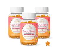 Lashilé Beauty - Gummies cheveux - Pousse accélèrée Croissance & Fortification des cheveux - Complément Alimentaire - Good Hair Summer - Biotine Zinc Vitamine B8 C - Cure 3 Mois 180 Gummies