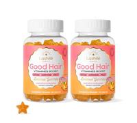 Lashilé Beauty - Gummies cheveux - Pousse accélèrée Croissance & Fortification des cheveux - Complément Alimentaire - Good Hair Summer - Biotine Zinc Vitamine B8 C - Cure 2 Mois 120 Gummies
