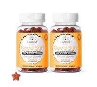 Lashilé Beauty - Gummies Solaire - Autobronzant Préparateur & Accélére le bronzage - Good Sun - Complément Alimentaire Solaire -Vitamine E & A Bêta-carotène - Cure 2 mois 120 Gummies