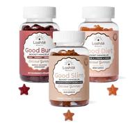 Lashilé Beauty Pack Trio Good Slim Burn & Diet Minceur Complète | Complément alimentaire minceur - Gummies L-carnitine, cola, caroube - Jusqu'à -3,3 cm de tour de taille - 180 gummies