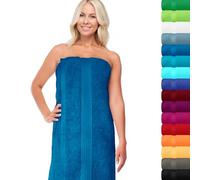 Lashuma Grande Serviette de Plage 70x200cm, Serviette de Bain épaisse Linz, Essuie Main Bleu Pétrole