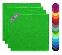 Lashuma Linge de Cuisine Serie: Linz, Essuie Main Eponge 50x50 cm, 4 torchons de Cuisine Vert Forêt