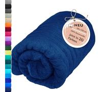 Lashuma Serviette de Toilette 100x150, Drap de Plage Bleu Marine, Grande Serviette Spa de la série: London