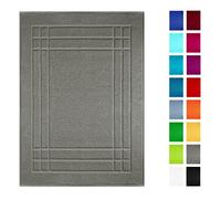 Lashuma Tapis de Bain Tapis de Douche Tapis de Douche 100% Coton Eponge Pure 50x70cm, Coton, Graphite