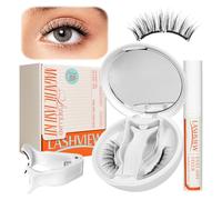 LASHVIEW Cils magnétiques avec applicateur, cils magnétiques doux réutilisables, aspect naturel, pas besoin de colle RCM01-YT