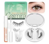 LASHVIEW Cils magnétiques doux avec applicateur, cils magnétiques doux réutilisables, aspect naturel, pas besoin de colle, boîte tout-en-un portable confortable et pratique (RCY24)