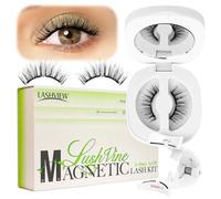 LASHVIEW Mise à niveau Cils magnétiques doux - Aspect naturel - Réutilisables - Avec applicateur - Pas de colle nécessaire - Coupe-vent et imperméable (L01)