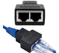 LASIEYO Répartiteur LAN 1 vers 1000 Mbps Out, RJ45 LAN 1 vers 2 Répartiteur LAN pour câble Ethernet CAT 6 Adaptateur réseau pour connexion haut débit dans le bureau à domicile