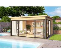 Lasita Abri de jardin en bois d’épicéa brut Domeo 5 Plus (17 m²) - 4424119.30