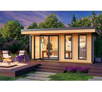 Lasita Abri de jardin en bois d’épicéa brut Domeo 8 Plus - 20 m² - 4426719.30