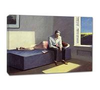 Lasite Edward Hopper《Excursion en philosophie》Impressions Sur Toile D'art Mural Salon Décorations de Chambre à Coucher Tendue et Encadrée Decoration à La Maison Tableaux65x90cm/25.5x35.7inch,Encadrée
