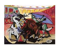 Lasite Pablo Picasso 1934 course de taureauxTableaux Affiche Decoration Murale Salon Abstrakt Tableau Impression sur Toile Deco Maison Salon Chambre Décor（40x52cm） 16x20inch,Ungerahmt