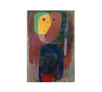 Lasite Paul Klee《Spectacles en soirée》Tableaux Affiche Decoration Murale Salon Moderne Tableau Impression sur Toile Deco Maison Salon Chambre Décor（50x75cm） 20x30inch,Sans Cadre