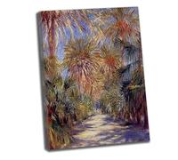 Lasite Pierre-Auguste Renoir《Jardin d'Essai》Impressions Sur Toile D'art Mural Salon de Chambre à Coucher Tendue et Encadrée Decoration à La Maison Tableaux(Encadrée,（65x91cm） 26x36inch)