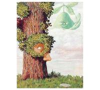 Lasite Rene Magritte《Alice au pays des merveilles》Tableaux Affiche Decoration Murale Salon Moderne Tableau Impression sur Toile Deco Maison Salon Chambre Décor(Sans Cadre,(30x39cm12x15inch