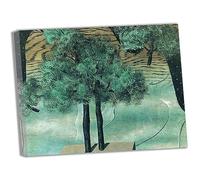 Lasite Rene Magritte《La culture des idées》Impressions Sur Toile D'art Mural Salon Décorations de Chambre à Coucher Tendue et Encadrée Decoration à La Maison Tableaux(Encadrée,（50x65cm20x26inch