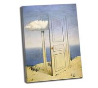 Lasite Rene Magritte《La victoire》Impressions Sur Toile D'art Mural Salon Décorations de Chambre à Coucher Tendue et Encadrée Decoration à La Maison Tableaux(Encadrée,（40x56cm16x22inch