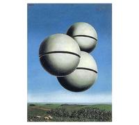 Lasite Rene Magritte《La voix de l'espace》Tableaux Affiche Decoration Murale Salon Moderne Tableau Impression sur Toile Deco Maison Salon Chambre Décor(Sans Cadre,（20x28cm8x11inch