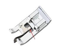 Lasitech 1 Pied presseur for surjeteuse à Tissus épais, Compatible avec Les Machines à Coudre Brother et Janome. Accessoires Multifonctions à Pression.(White Baflle)