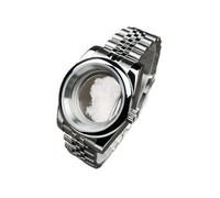 Lasitech Boîtier DJ NH35 36 mm/39 mm en Acier Inoxydable et Verre Saphir, pièces de Rechange for Montre NH35/NH36(39mm R WMT J,Glock Clasp)