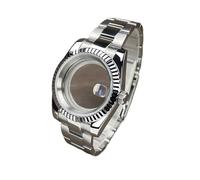 Lasitech Boîtier DJ NH35 36 mm/39 mm en Acier Inoxydable et Verre Saphir, pièces de Rechange for Montre NH35/NH36(39mm Fluted MT,Glock Clasp)