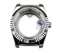 Lasitech Boîtier DJ NH35 36 mm/39 mm en Acier Inoxydable et Verre Saphir, pièces de Rechange for Montre NH35/NH36(39 Case Only Flut MT,Glock Clasp)