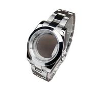 Lasitech Boîtier DJ NH35 36 mm/39 mm en Acier Inoxydable et Verre Saphir, pièces de Rechange for Montre NH35/NH36(39mm Flat WMT,Glock Clasp)