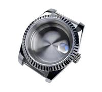 Lasitech Boîtier NH35 de 39 mm, Lunette DJ, Acier Inoxydable, Bracelet président, Verre Saphir, for Montre Seik Mod, Compatible avec Les Montres NH35/36(Green)