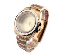 Lasitech Bracelet de Montre 40,5 mm, boîtier Compatible avec Les modèles NH35, NH36, NH34, Cadran 28,5 mm-29 mm, Verre Saphir, étanche(Dark Khaki)