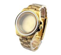 Lasitech Bracelet de Montre 40,5 mm, boîtier Compatible avec Les modèles NH35, NH36, NH34, Cadran 28,5 mm-29 mm, Verre Saphir, étanche(Green)