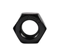 Lasitech Écrous Hexagonaux Métriques Noirs en Acier Au Carbone, 1 À 350 Pièces, M2 .5 M3 M4 M5 M6 M8 M10 M12 M14 M16 M18 M20 M22 M24 M27 DIN934(M10(10pcs))