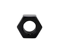 Lasitech Écrous Hexagonaux Noirs M2 .5 M3 M4 M5 M6 M8 M10 M12 M14 M16 M18 M20 M22 M24 M27, Hexagone Métrique en Acier Au Carbone, 1 À 55 Pièces(M2 55pcs)