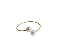 Lasitech Embrasses de Rideaux décoratives en métal avec Boucle Perles, Accessoires décoration for la Maison, 1 pièce(Gold 2,S)