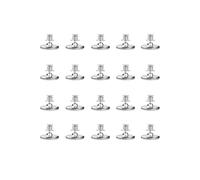 Lasitech Lot de 1/2/4/10/20/30 Attaches magnétiques for Rideaux, Fermeture à Bouton Auto-adhésive, Aimant Fixe et détachable(20 Pairs,25MM)