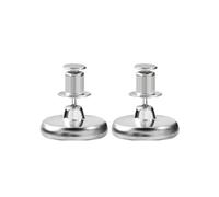 Lasitech Lot de 1/2/4/10/20/30 Attaches magnétiques for Rideaux, Fermeture à Bouton Auto-adhésive, Aimant Fixe et détachable(2 Pairs,17MM)