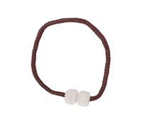 Lasitech Lot de 1/2/4/6/8 Attaches magnétiques for Rideaux, 8 à 1 pièce, Perles, Boucles d'attache, Boules suspendues, Accessoires décoration(Brown,6PCS)