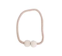 Lasitech Lot de 1/2/4/6/8 Attaches magnétiques for Rideaux, 8 à 1 pièce, Perles, Boucles d'attache, Boules suspendues, Accessoires décoration(Beige,6PCS)