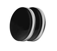 Lasitech Lot de 2/4/8/10/12/20 Boucles magnétiques Solides for Rideaux, Balcon, Douche, Nappe, Bouton Fixe for décoration intérieure(Black-2Pairs(4pcs))