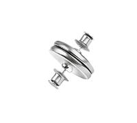 Lasitech Lot de 2/4/8/12/20 Boutons magnétiques for Rideaux, sans Clous, Amovibles, Fermeture fenêtre, Boucle magnétique, Accessoires for la Maison(17mm,4PCS(2Pairs))