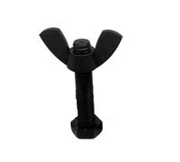 Lasitech Vis Hexagonales Externes en Nylon M8 M10 M12, Ensemble De 1 À 5 Boulons Oreilles, Combinaison Hexagonaux Extérieurs Plastique Isolés(M10x35mm-3sets)