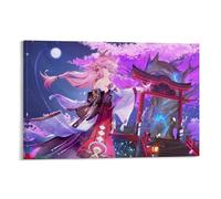 LASOQUAN Genshin Impact 2022 C Poster décoratif sur toile pour chambre à coucher - 60 x 90 cm