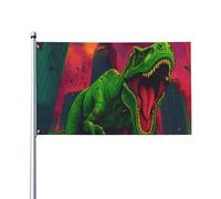L'Assaut Urbain Féroce Du Dragon Garden Flag Décoratif Bannière Résistant Aux Intempéries Drapeau De Jardin Pour Célébrations Bar Fête Porche 90X150Cm