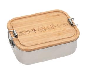 Lassig - Boîte à goûter inox bambou Garden Explorer