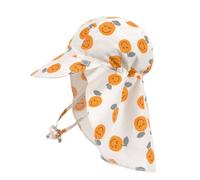 Lassig - Casquette protège nuque anti-UV Orange sel marin - 07-12 mois