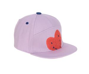 Lassig - Casquette visière plate Little Gang Coeur lavande - 2 - 6 ans