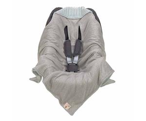 Lassig - Couverture enveloppante pour siège-auto 0+ - Menthe