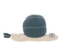 Lassig - Hochet tricoté Garden Explorer Escargot bleu Bleu G