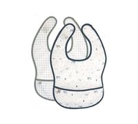 Lassig - Lot De 2 Bavoirs Avec Poche Garden Exlorer