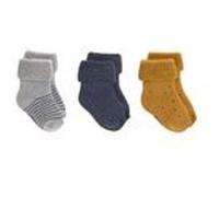 Lassig - Lot De 3 Chaussettes Bébé Gots Bleu