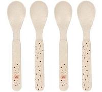 LÄSSIG Couverts pour enfants Set de cuillères pour enfants 4 pièces sans BPA/Spoon Set 4 pcs PP/Cellulose Little Water Swan